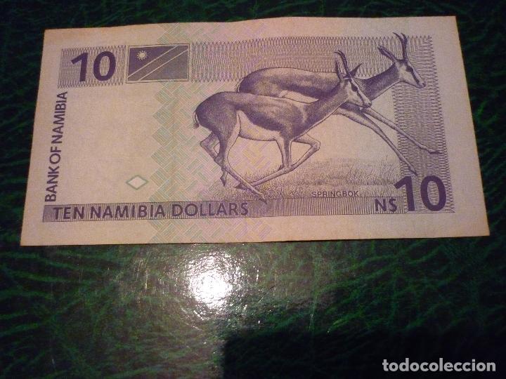 Billetes extranjeros: NAMIBIA 10 DOLARES S/F (1993) - Foto 2