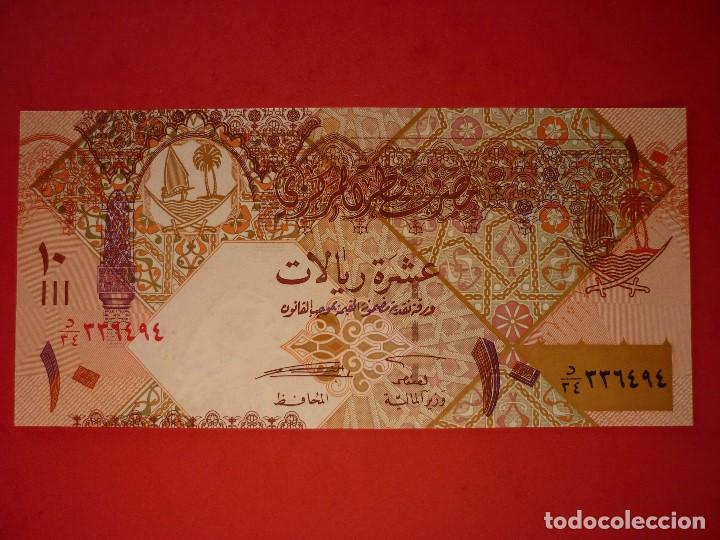 Billetes extranjeros: QATAR , 10 RIYALS (2008) S/C - Foto 1
