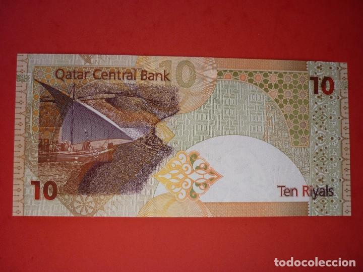 Billetes extranjeros: QATAR , 10 RIYALS (2008) S/C - Foto 2