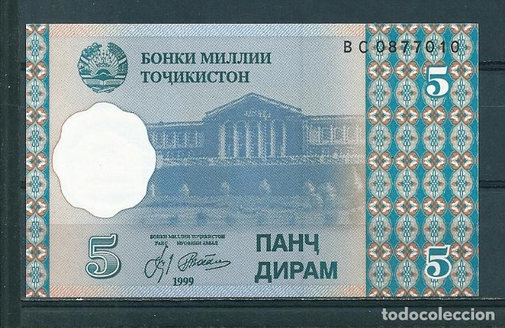 Billetes extranjeros: Tajikistan-5 Dirams-1999-2a-UNC - Foto 1