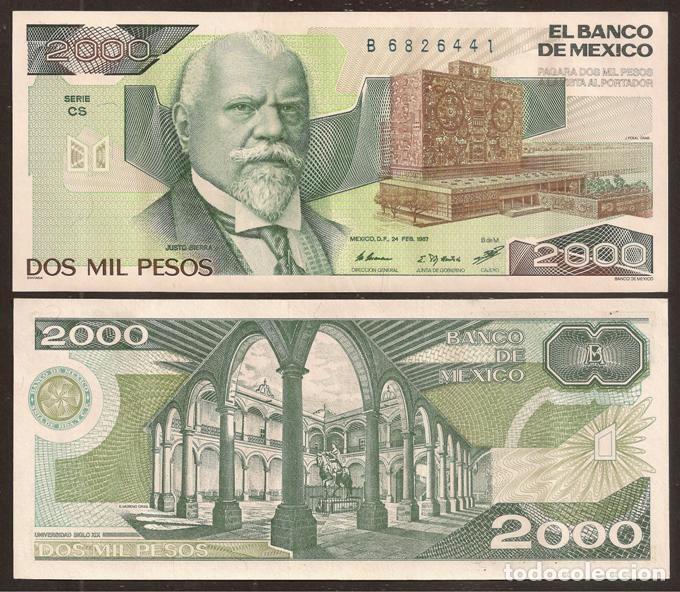 Resultado de imagen para billete 2000 pesos mexicanos