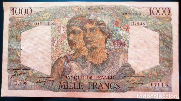Billetes extranjeros: FRANCIA  BILLETE DE  1000 FRANCOS DE 1948 - Foto 1