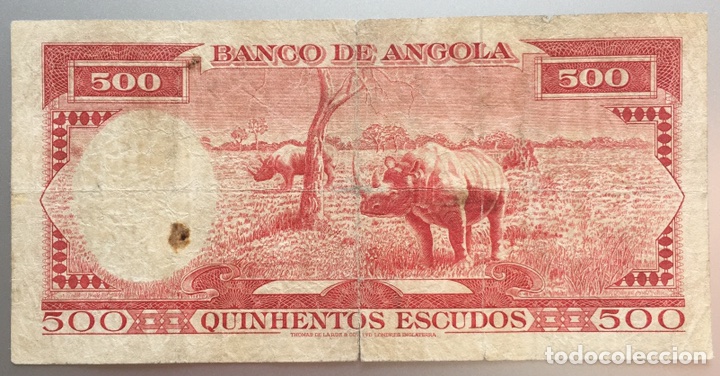 Billetes extranjeros: Angola. 500 Escudos 1970 - Foto 1