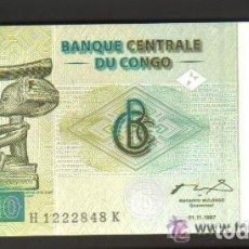 Billetes extranjeros: CONGO REPUBLICA DEMOCRATICA - 10 FRANCOS 1997 SC P.87 UNC 