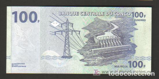 Billetes extranjeros: CONGO REPUBLICA DEMOCRATICA - 100 FRANCOS 2000 SC P.92 UNC - Foto 2