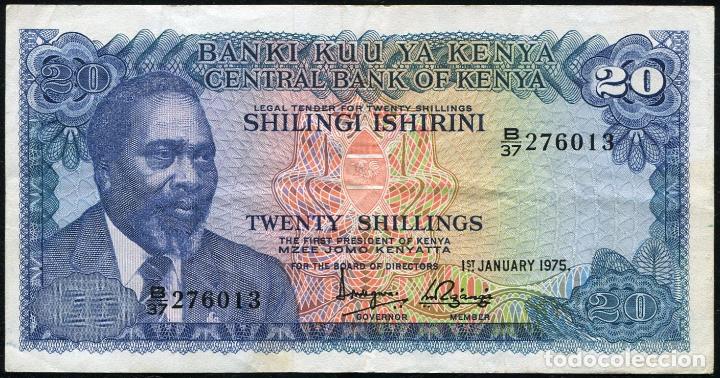Billetes extranjeros: KENYA - 20 CHELINES - PICK 13B / 1975 EBC- - Foto 1