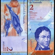 Billetes extranjeros: BILLETE DE AMERICA (VENEZUELA) 2 BOLIVARES 2013 SIN RCULAR-UNC - P-88. Lote 382407394