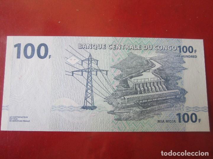 Billetes extranjeros: Congo. billete de 100 francos. 2007 - Foto 2
