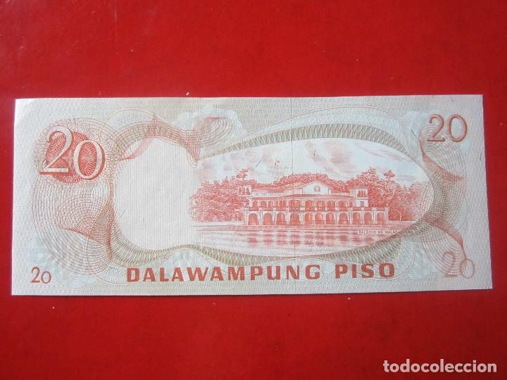 Billetes extranjeros: Filipinas. billete 20 piso - Foto 2