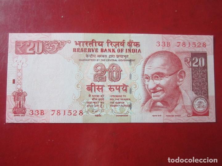Billetes extranjeros: India. billete de 20 rupias - Foto 1