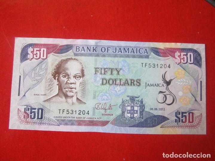 Billetes extranjeros: Jamaica. billete de 50 dolares 2012 - Foto 1