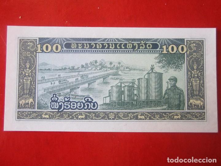 Billetes extranjeros: Laos. billete de 100 kip. 1979 - Foto 2