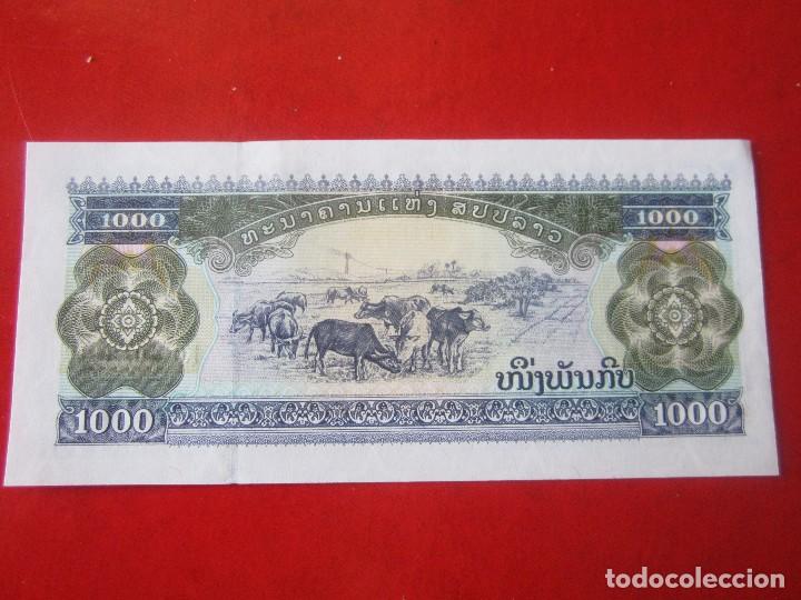 Billetes extranjeros: Laos. billete de 1000 kip. 1992 - Foto 2