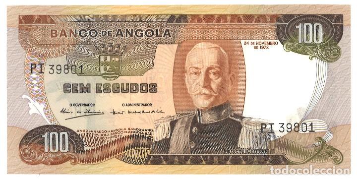 Billetes extranjeros: ANGOLA - 100 ESCUDOS - 1972 - Foto 1
