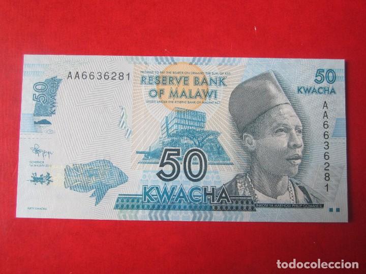 Billetes extranjeros: Malawi. billete de 50 Kwacha. 2012 - Foto 1