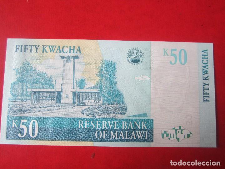 Billetes extranjeros: Malawi. billete de 50 Kwacha. 2009 - Foto 2