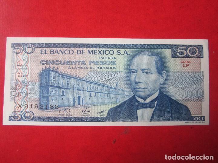 Billetes extranjeros: Mexico. billete de 50 pesos. 1981 - Foto 1