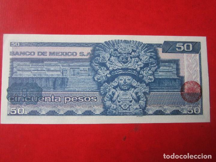Billetes extranjeros: Mexico. billete de 50 pesos. 1981 - Foto 2