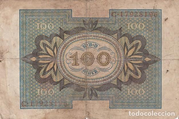 Billetes extranjeros: ALEMANIA- 100 MARCOS-1920 - Foto 2