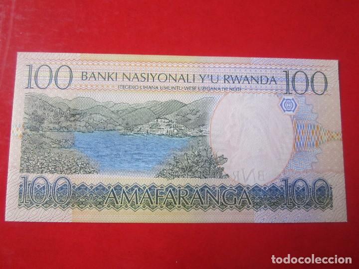 Billetes extranjeros: Rwanda. 100 francos. 2003 - Foto 2