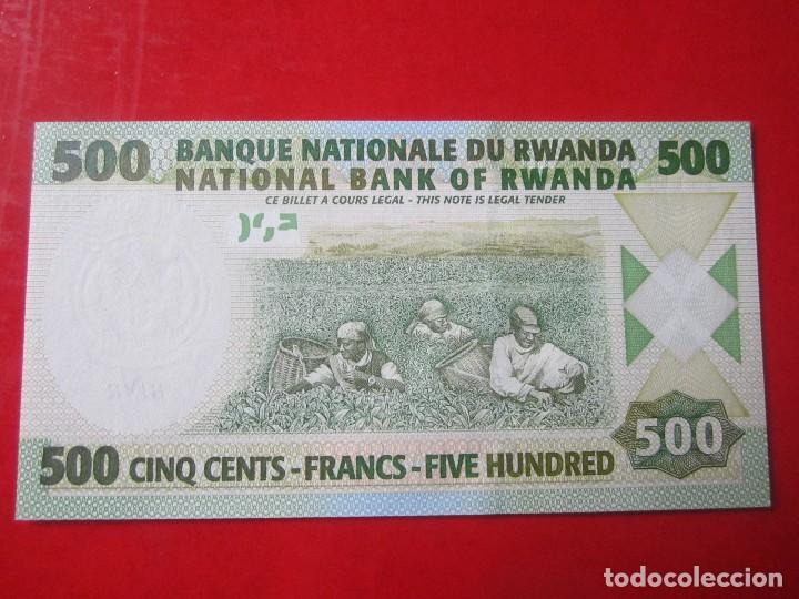 Billetes extranjeros: Rwanda. 500 francos. 2004 - Foto 1