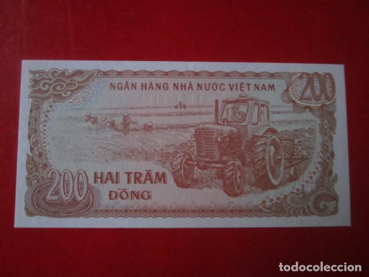 Billetes extranjeros: Vietnam. billete de 200 dong. 1987 - Foto 2
