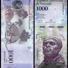 Billetes extranjeros: BILLETE DE AMERICA (VENEZUELA) 1000 BOLIVARES 2017 SIN RCULAR-UNC. Lote 382407329