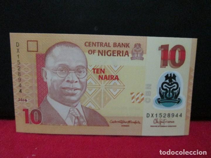Billetes extranjeros: 10 naira nigeria SIN CIRCULAR - Foto 1