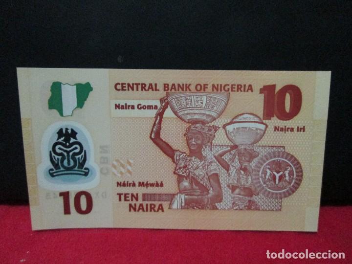 Billetes extranjeros: 10 naira nigeria SIN CIRCULAR - Foto 2