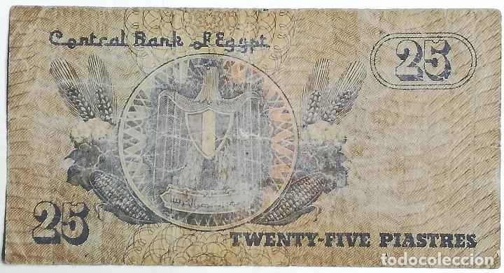 Billetes extranjeros: Billete Egipto. 25 Piastras. - Foto 2