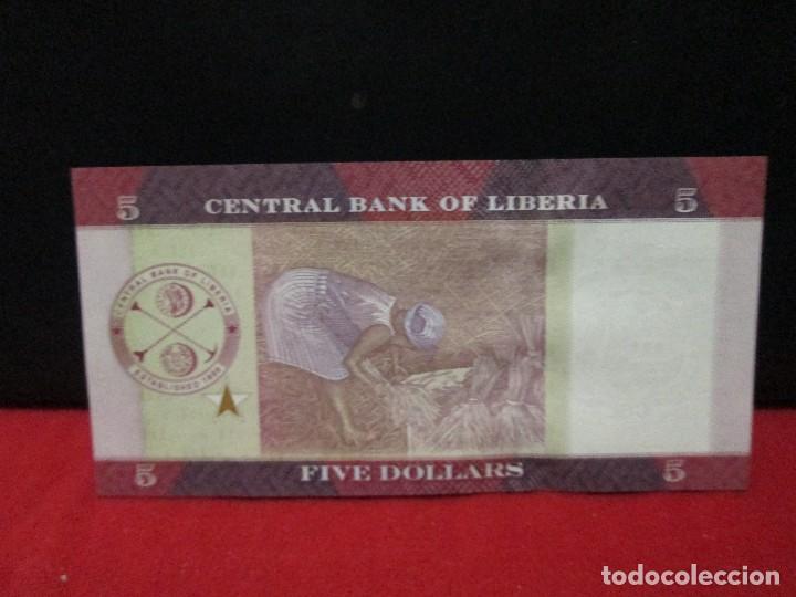 Billetes extranjeros: 5 dolares liberia sc - Foto 2