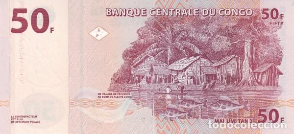 Billetes extranjeros: Congo 50 francs 2007 pick 97.a SIN CIRCULAR - Foto 2