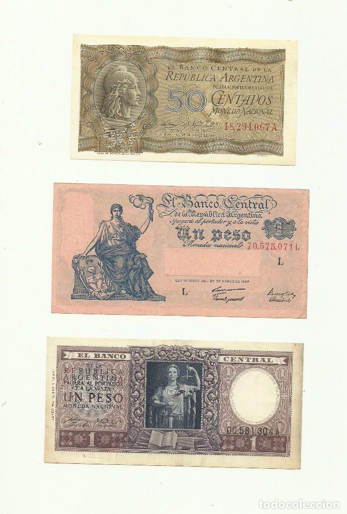 Billetes extranjeros: LOTE BILLETES ARGENTINOS - Foto 1