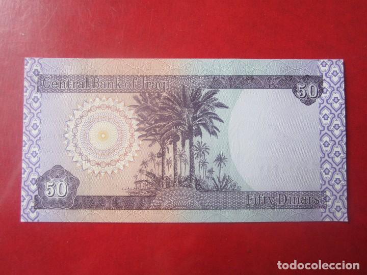 Billetes extranjeros: Irak. billete de 50 dinares. - Foto 2