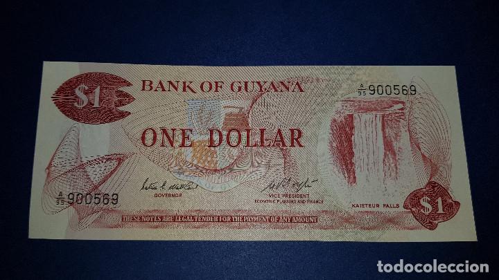 Billetes extranjeros: 1 DOLAR GUYANA (1983) S.C.  PK 21B- 558 - Foto 1