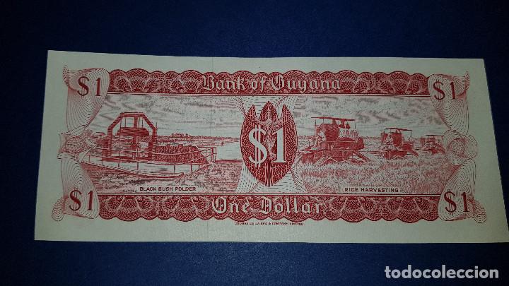Billetes extranjeros: 1 DOLAR GUYANA (1983) S.C.  PK 21B- 558 - Foto 2
