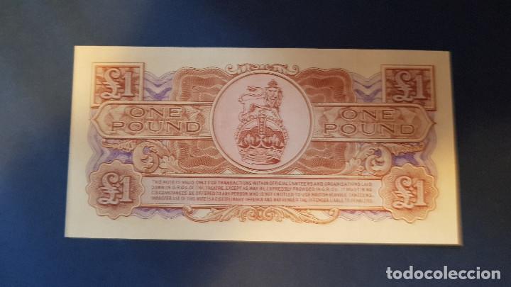 Billetes extranjeros: 1 LIBRA BRITISH ARMED FORCES (1956) S.C. - Foto 2