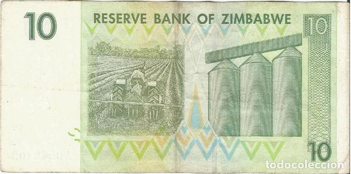 Billetes extranjeros: Zimbabwe 10 dollars 2007 pick 67 - Foto 2