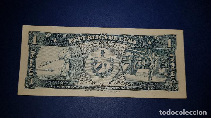Billetes extranjeros: 1 PESO CUBA (1959) EBC - Foto 2