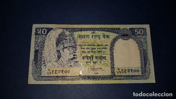 Billetes extranjeros: 50 RUPIAS NEPAL (1981) EBC - Foto 1