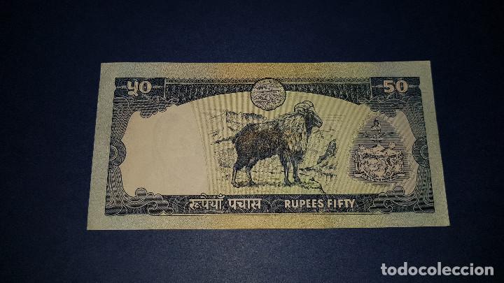 Billetes extranjeros: 50 RUPIAS NEPAL (1981) EBC - Foto 2