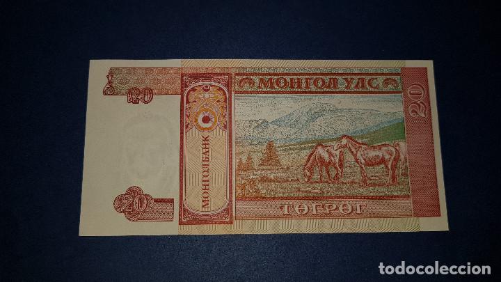 Billetes extranjeros: 20 TUGRIK MONGOLIA (2005) S.C. - Foto 2