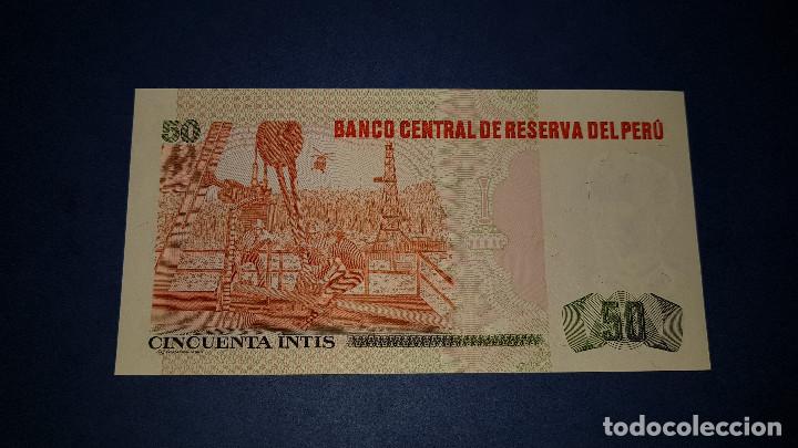 Billetes extranjeros: 50 INTIS PERU (1986) S.C. - Foto 2