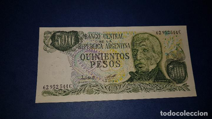 Billetes extranjeros: 500 PESOS ARGENTINA (1987) EBC - Foto 1
