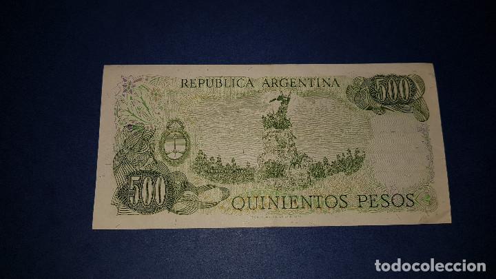 Billetes extranjeros: 500 PESOS ARGENTINA (1987) EBC - Foto 2
