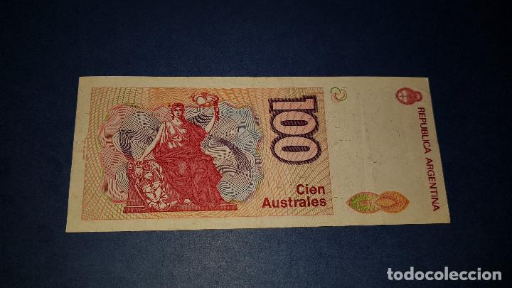 Billetes extranjeros: 100 AUSTRALES ARGENTINA (1985) BC - Foto 2