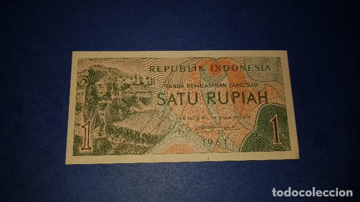 Billetes extranjeros: 1 RUPIA INDONESIA (1961) S.C. - Foto 1