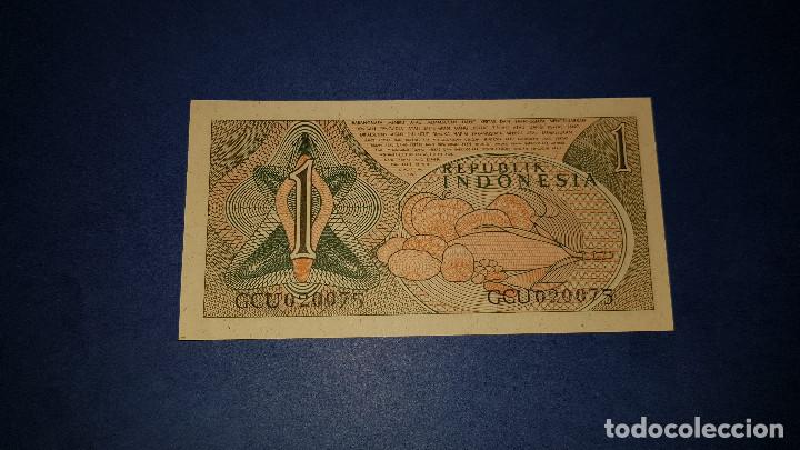 Billetes extranjeros: 1 RUPIA INDONESIA (1961) S.C. - Foto 2