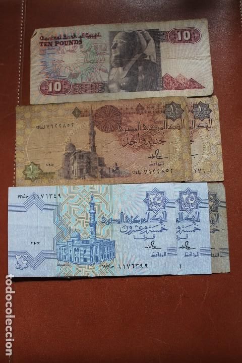 Billetes extranjeros: EGIPTO  LOTE DE 6 BILLETES - Foto 1