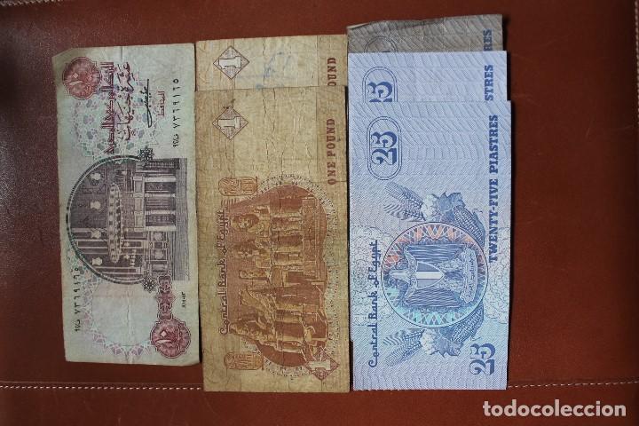 Billetes extranjeros: EGIPTO  LOTE DE 6 BILLETES - Foto 2